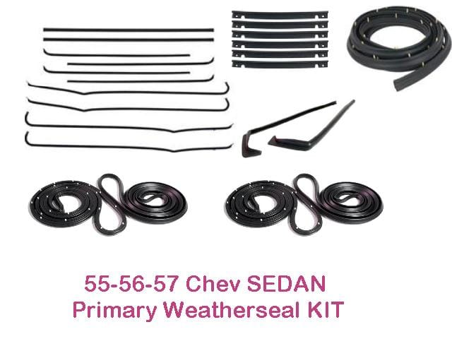 Weatherseal Kit: 55-57 Chev / Pontiac - 4 door Sedan