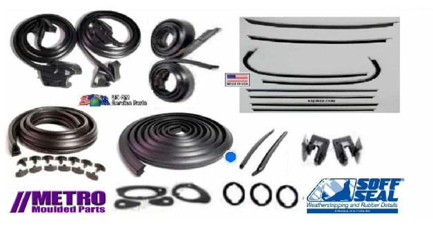 Weather Seal Kit: 68 A body GTO/ Chevelle COUPE - Stage 3.