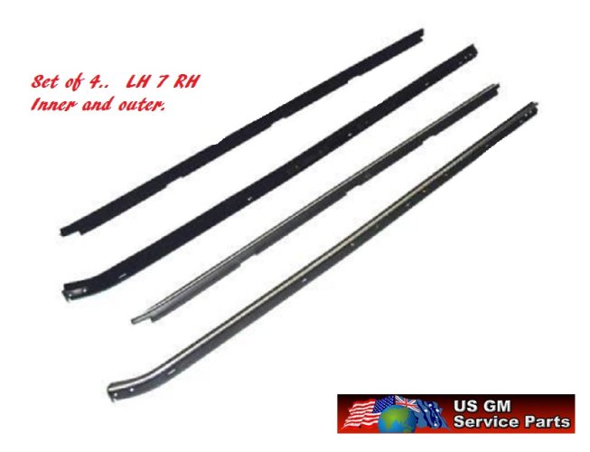 Window Felt Kit: 73-77 Malibu/ Chevelle (4 pce)