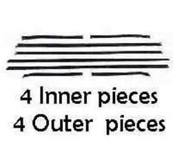Window Felt Kit: 69-70 Chev Impala (8) (Choose)