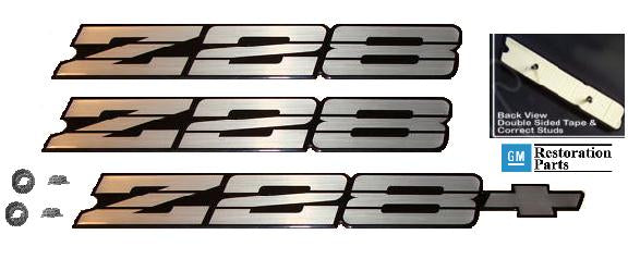 Emblem Kit: Camaro 90-91 Silver / Black