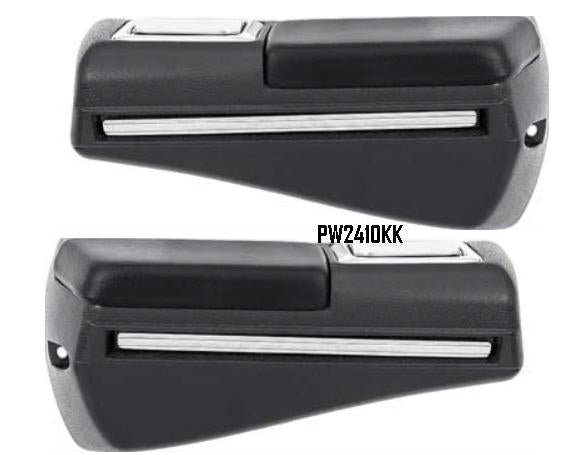 Armrest Set: 68-72 GM REAR - Coupe GTO Chevelle, Cutlass Skyark  - PR