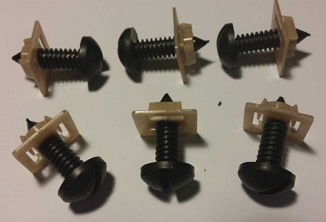 Screw Kit: Rear Hatch 82-92 With Nuts (12) BLACK