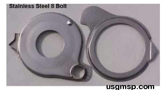 Water pump plates: 8 bolt V8 - Stainless Steel.