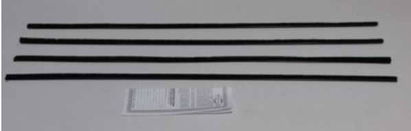Window Felt Kit: 55-57 Chev Belair 2dr COUPE - FLIPPER repair kit