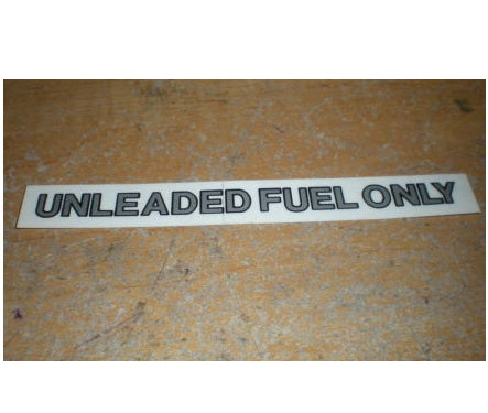 Decal "UNLEADED FUEL ONLY"