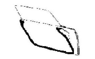 69-70 Full Size FRONT 4 DOOR Weatherseals - P/Less