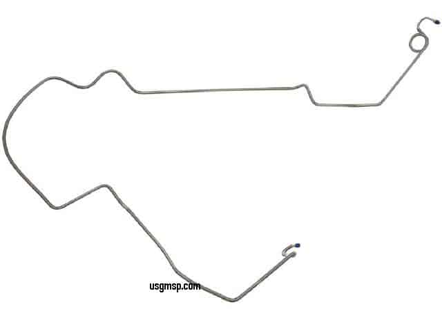 Brake Pipe: Master to Diff 67-69 F - DRUM - STEELE