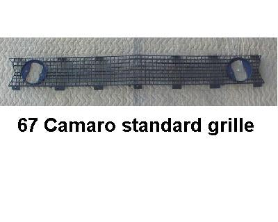 67 Camaro GRILL Standard center (re)