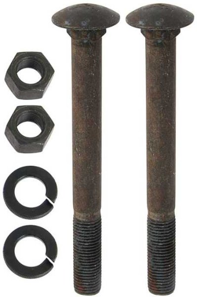 Idler Arm Bolt Set: 55-57 Chev
