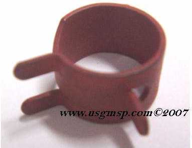 Clamp Fuel Hose: 15 mm o/d & 1/4 fuel pipe (RED)
