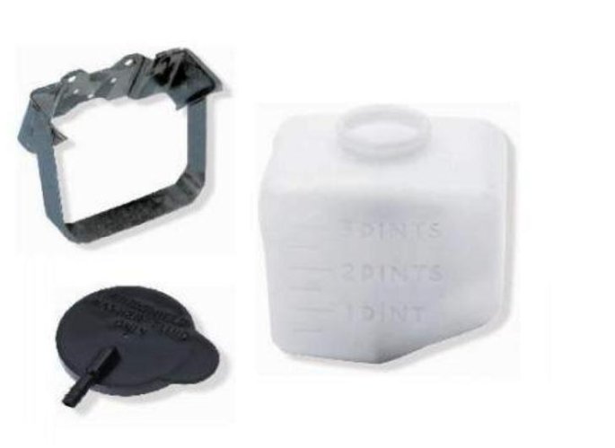 Washer Bottle KIT , Bracket & Lid 64-69 era