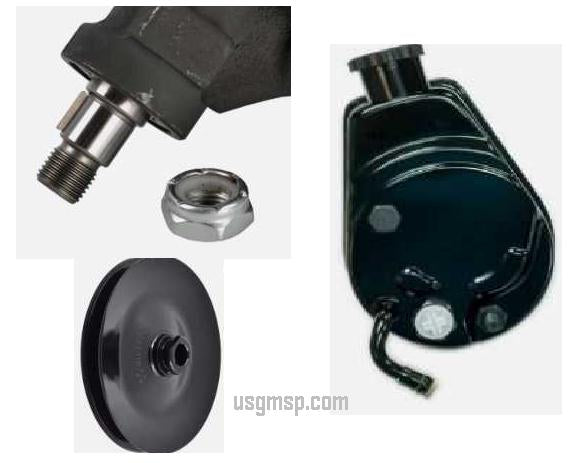 Power Steering Pump: 70-74 Camaro 305 & 350 w/single pulley  - NEW