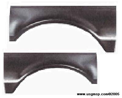 69 F 1/4 Panel Center Top Arch Patch