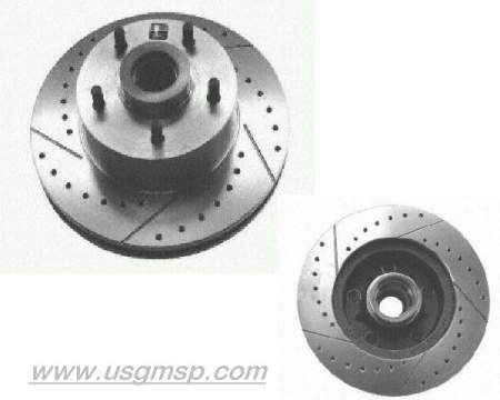 Disc Rotor Set: 69-72 Grand Prix (Slotted Pr)