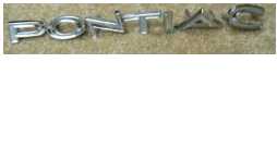 1966 GTO "PONTIAC" tail lamp panel letter set