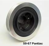 Harmonic Balancer: 59-67 Pontiac 6 bolt - 3 peice