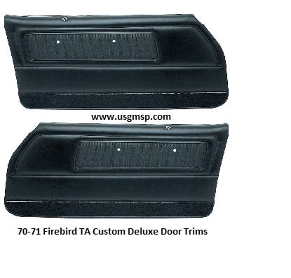 Door Trims: 1970-71 Firebird TA  - (assembled) - Custom Deluxe