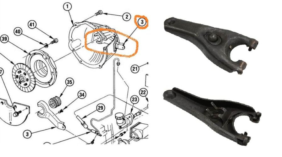 Clutch Fork: Corvette 84-88  4+3 speed manual