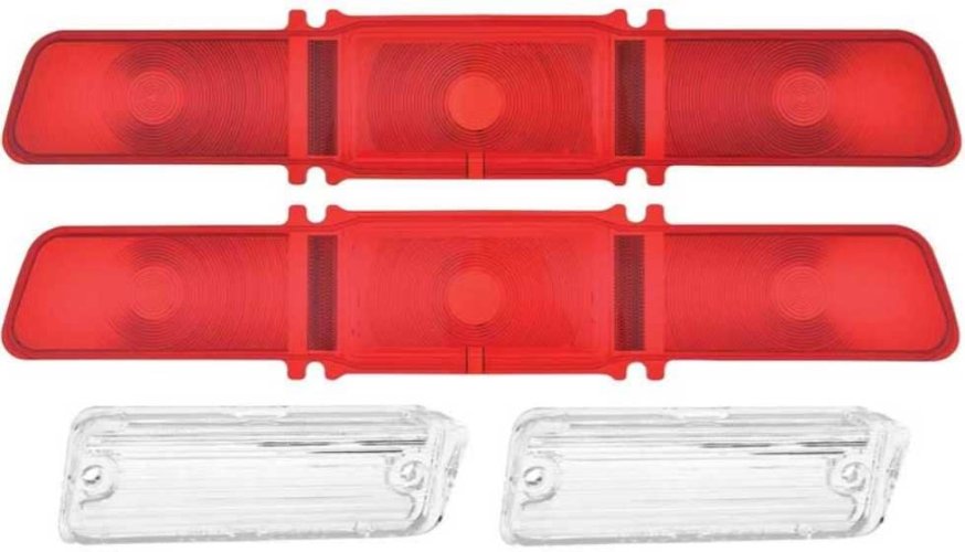 67 Chevy Caprice Brake & Reverse lens SET (4)