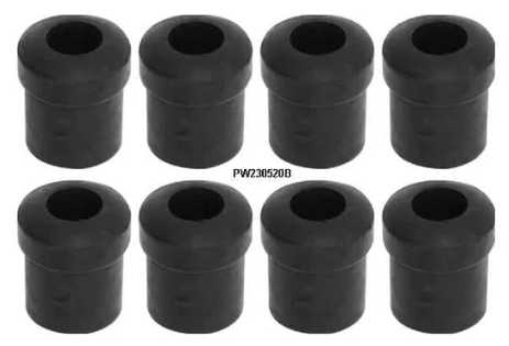1955 Chev Rear Leaf Spring Bushing Kit (USA Polyurethane) 8 pce