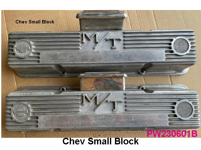 Valve Covers: Chev SB V8 - MICKEY THOMPSON Genuine USED set