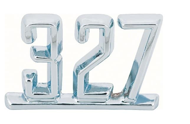 "327" Fender emblem (ea)
