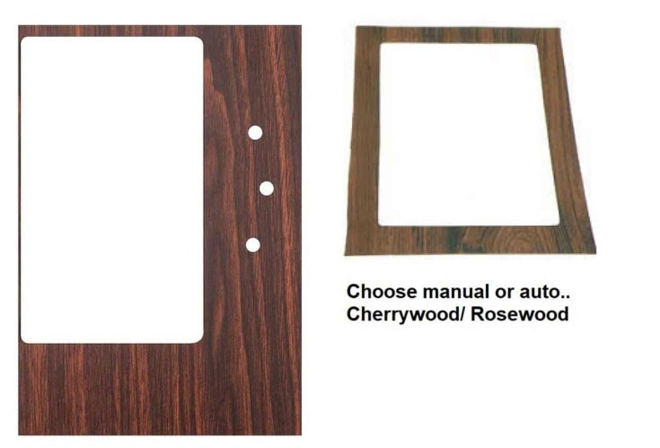 Console Shift Plate Trim - With Backing