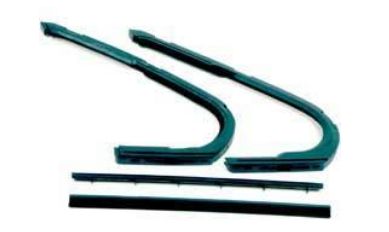 Vent Window Seal: 61-62 Chev / Pont 4 door hardtop & Conv