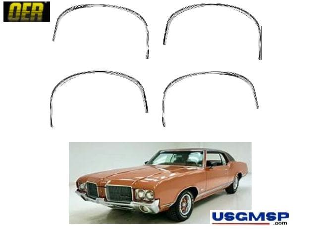 Wheel Arch Mold Kit: 1970 - 1972 Oldsmobile Cutlass & 442  - Set 4