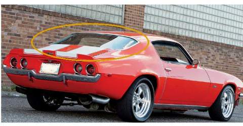 Glass: 70-74F REAR GLASS