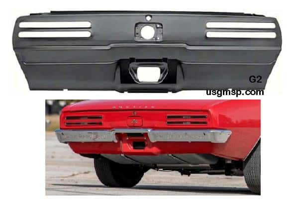 Tail Light PANEL 67-69 Firebird Repro (Grade 2)