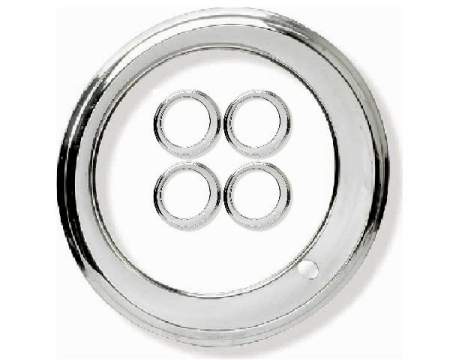Trim Rings: Mix & match 15" widths (4) Square Edge
