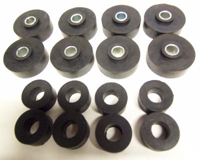 Body Mount Kit: 59-64 Full Size Sedan & Htp - Basic Kit (RUBBER)