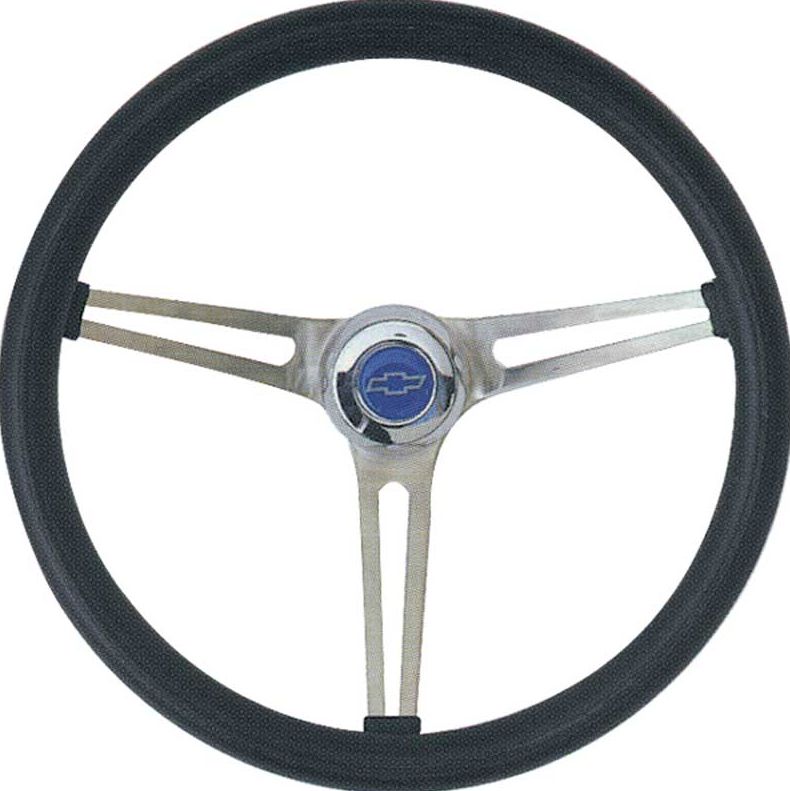 Steering Wheel: Comfort Grip Black 15" W/Fitting kit