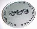 Wheel Cap Emblem Insert: WS6 Silver/ Black (repro)