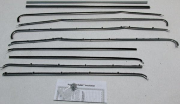 Window Felt Kit: 55-57 Chev 2 door Sedan.. (Exc Bel Air) - 10 pc kit