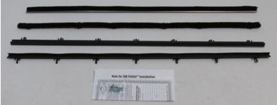 Window Felt Kit: 66-67 El Camino OUTER &  INNER  Authentic (4)