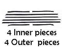 Window Felt Kit: 66-67 GTO / LeMans Conv (8) - Auth