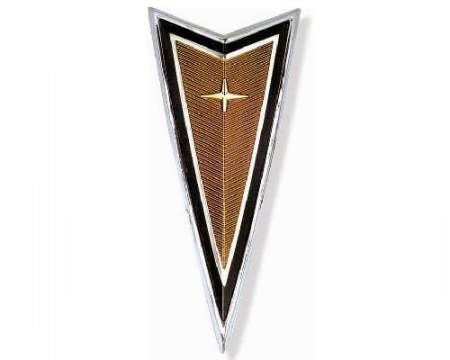 77-81 Firebird TA Nose Emblem: Gold/chrome (Repro)