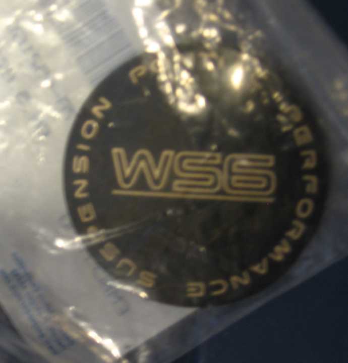 Wheel Cap Emblem: WS6 Black/Gold( GM Disco'd)