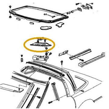 Cover Corvette Sealing Strip Retainer: 89-96 RHS