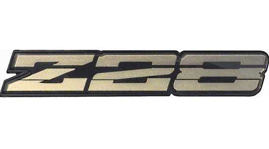 1985-87 Camaro "Z28" Rocker panel emblem - Gold