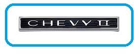 Emblem Nova Chevy II Grille: 1966 "Chevy II"