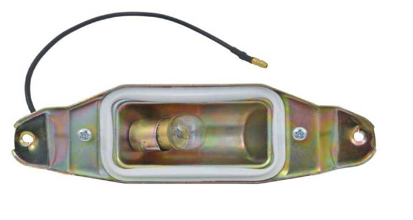 61-64 Full Size cars: License plate lamp housing