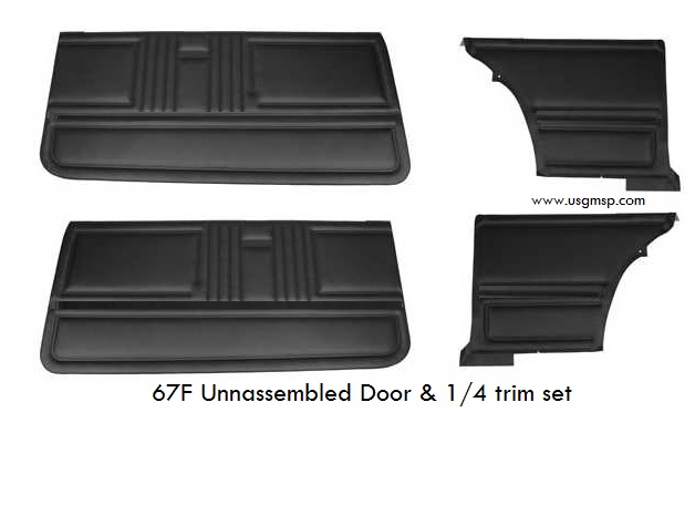 A: Door & 1/4 Trim Sets: Cam/Fbd: 67F Std Una