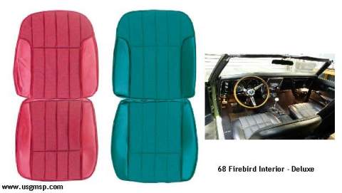 Seat Trims: 68 Firebird Deluxe