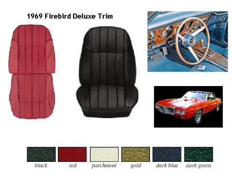 Seat Trims: 69 Firebird Deluxe