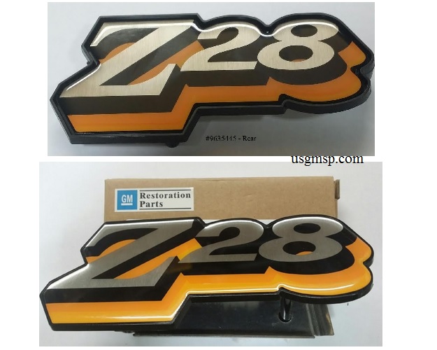 78 Camaro Z28 Emblem SET - YELLOW