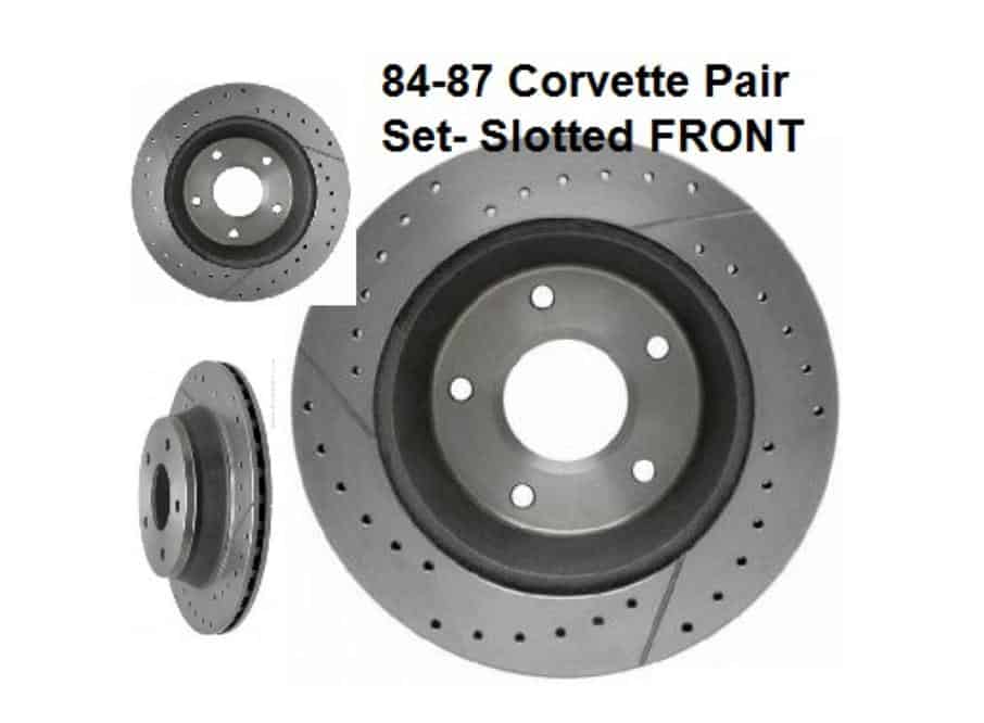 Disc Rotor: 84-87 Corvette Slotted Front (PR)